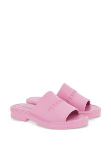 Ferragamo Slippers met logo-reliëf - Roze