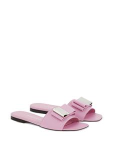 Ferragamo Leren slippers - Roze