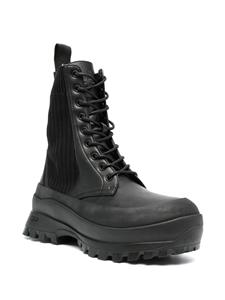 Stella McCartney Combat boots met veters - Zwart