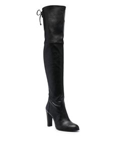 Stuart Weitzman Highland leren laarzen - Zwart