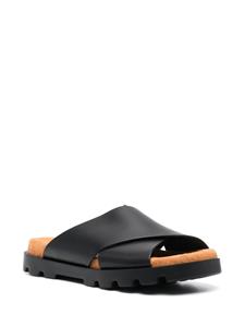Camper Brutus sandalen met gekruiste bandjes - Zwart
