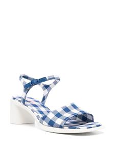 Camper Meda sandalen met gingham ruit - Blauw