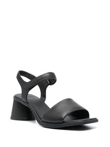 Camper Kiara leren sandalen - Zwart