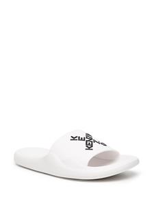 Kenzo Slippers met logoprint - Wit