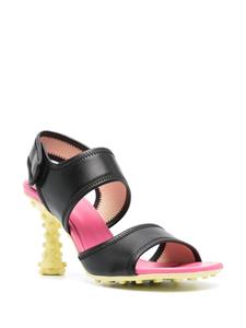 Sunnei 1000 Chiodi sandalen met colourblocking - Zwart