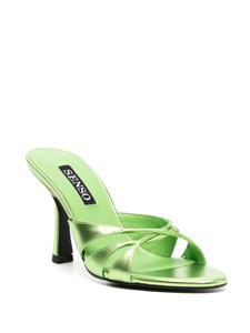 Senso Kashaya sandalen met open teen - Groen