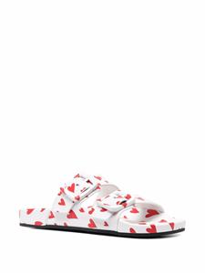 Balenciaga Mallorca sandalen met hartprint - Wit