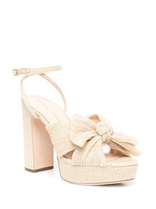 Loeffler Randall Natalia sandalen met strik - Beige