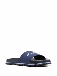 Marc Jacobs The Slide slippers met logo - Blauw