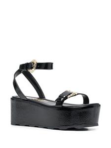 Versace Mallory sandalen met plateauzool - Zwart