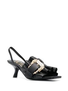 Versace Sandalen met barok gesp - Zwart