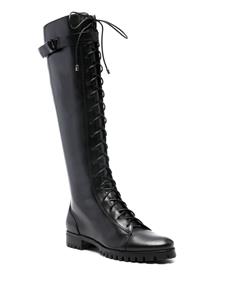 Alexandre Birman Evelyn leather knee-high boots - Zwart