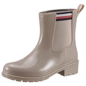 Tommy Hilfiger Chelsea-boots CORPORATE ELASTIC RAINBOOT met stretchinzet aan beide zijden