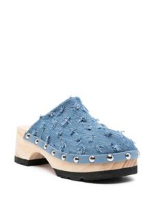 Bimba y Lola Denim muiltjes - Blauw