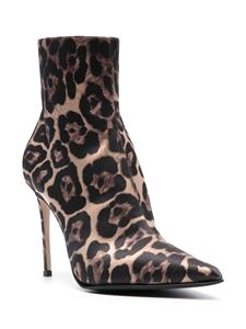 Le Silla Eva laarzen met luipaardprint - Zwart
