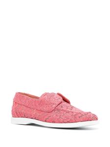 Le Silla Claire loafers met gesp - Roze