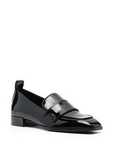 Aeyde Julie 30mm patent leather loafers - Zwart