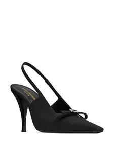 Saint Laurent Sadie slingback pumps - Zwart