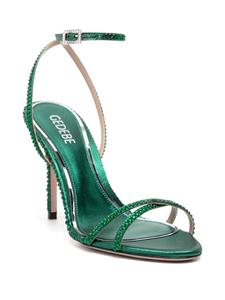Gedebe Charlize sandalen verfraaid met kristallen - Groen