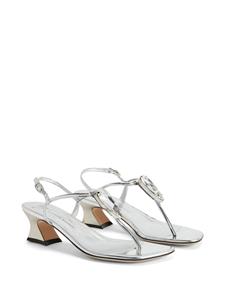 Giuseppe Zanotti Anthonia sandalen met kristallen - Zilver