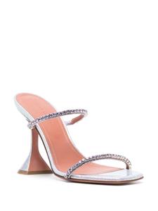 Amina Muaddi Gilda sandalen met glitter - Paars