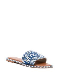 DE SIENA SHOES Sandalen met gevlochten bandje - Blauw