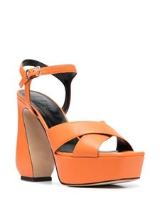 Sergio Rossi Sandalen met open neus - Oranje