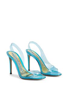 Alexandre Vauthier 105mm transparent slingback sandals - Blauw