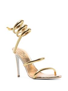 René Caovilla Leren sandalen - Goud