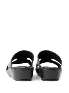 Dolce & Gabbana Leren sandalen - Zwart