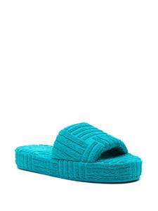 Bottega Veneta Pre-Owned Resort Sponge slippers - Blauw