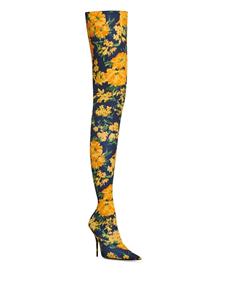 Balenciaga Laarzen met bloemenprint - Geel