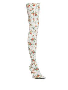 Balenciaga Laarzen met bloemenprint - Wit