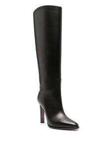 Ralph Lauren Collection Brently 100mm knee-high leather boots - Zwart
