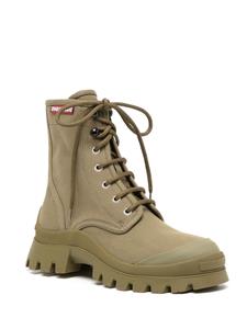 Dsquared2 Combat boots met veters - Groen