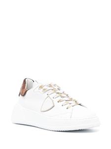 Philippe Model Paris Tres Temple two-tone leather sneakers - Wit