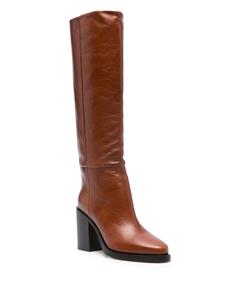 Paris Texas Ophelia 95mm leather boots - Bruin