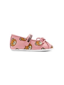 Moschino Kids Ballerina's met teddybeerprint - Roze