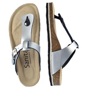 Sanita Bio Bora Bora Metallic Sandal Silver