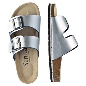 Sanita Bio Ibiza Metallic Sandal Silver