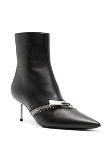 Coperni Zip 60mm leather ankle boots - Zwart