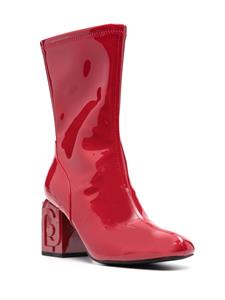 LIU JO Sara 75mm leather boots - Rood