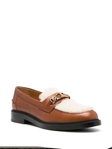 Tod's shearling leather loafers - Bruin