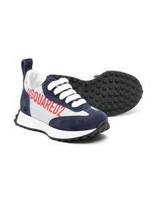 Dsquared2 Kids logo-print lace-up sneakers - Blauw