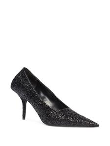 Balenciaga Knife 80mm glitter pumps - Zwart