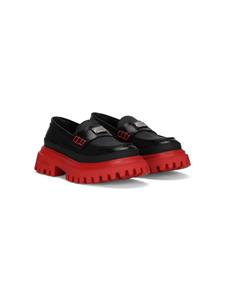 Dolce & Gabbana Kids Leren loafers - Zwart