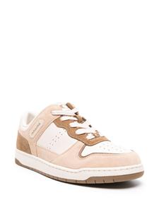 Coach panelled suede leather trainers - Beige