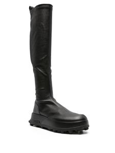 Jil Sander knee-high leather boots - Zwart