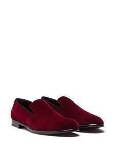 Dolce & Gabbana Fluwelen slippers - Rood