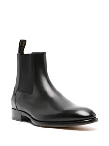 Doucal's almond toe leather ankle boots - Zwart